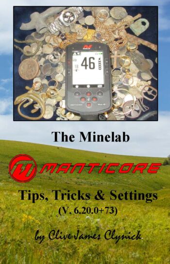 Minelab Manticore Tips, Tricks & Settings Cover V6.20.0+73 Front Copy